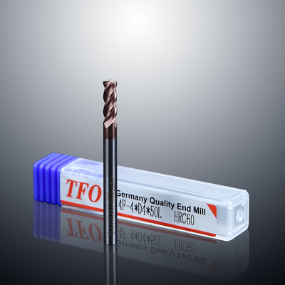 HRC60  Carbide End Mills 4Flute TiSiN Coated