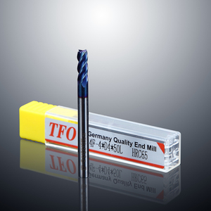 Tungsten steel four-edge round nose milling cutter (65-degree series four-edge long neck deep groove