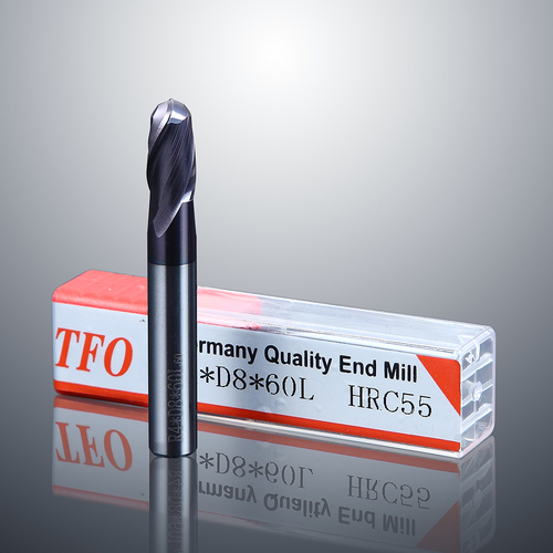 Tungsten steel two-edged ball head mill